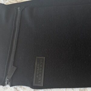 Black Knit Accessory with Zipper